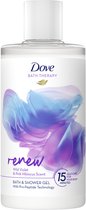 Dove Bath Therapy Renew Badschuim & Douchgel 400 ml - 3x 400 ml - Voordeelverpakking