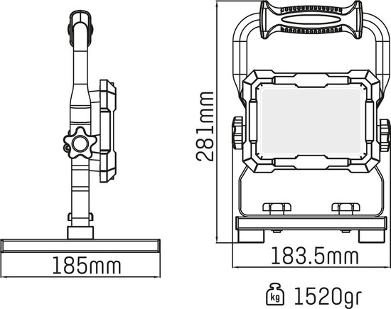 Led FL SUR RACK 30W 4000K 2400LM IP65 classe 2