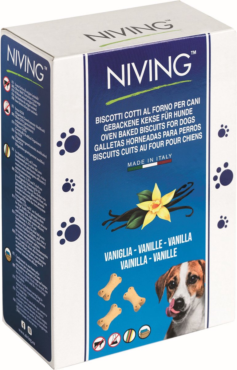 Niving | Hond | Biscuits | 600 gr | Hondenkoekjes met Vanille
