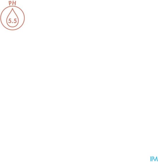 Lichtgrijs logo met een druppel en pH 5.5