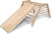 Ette Tete Fipitri - Houten Pikler klimrek met glijbaan - 5 segmenten - Verstelbaar - Open Ended play - Montessori - Klimtoren - Inklapbaar - Duurzaam