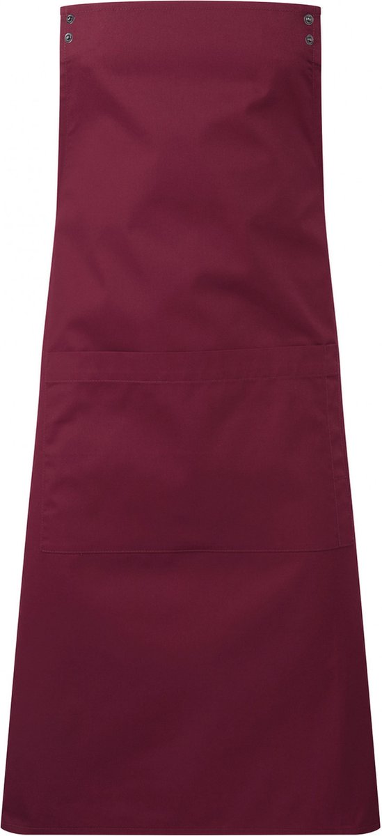 Schort/Tuniek/Werkblouse Unisex One Size Premier Burgundy 65% , 35% Katoen