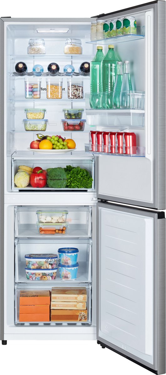 ETNA KCV286WRVS- Vrijstaande Koel-vriescombinatie - 186 cm - RVS - Waterdispenser - No Frost — afbeelding 3