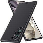 Flexibele achterkant Silicone hoesje Zwart Geschikt voor: Samsung Galaxy S24 Ultra