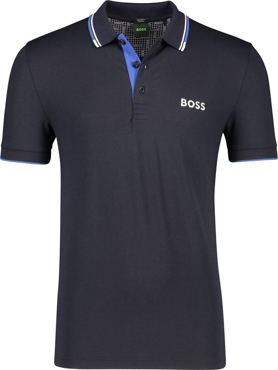Hugo Boss polo manches courtes bleu