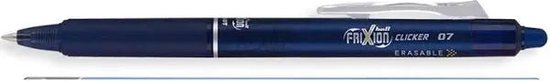 Pilot Frixion ball clicker pen - uitgumbaar - 0,7 mm - nachtblauw - Pilot