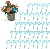 Relaxdays 40x waterdruppelaar - vogel design - waterbollen - 200 ml - voor planten - blauw
