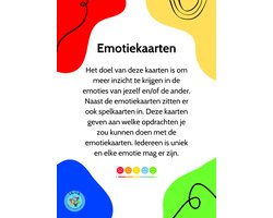 Emotiekaarten - Voor kinderen en volwassenen - 56 kaarten - Educatief spel