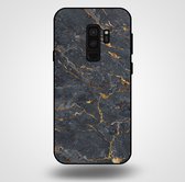 Smartphonica Telefoonhoesje voor Samsung Galaxy S9 Plus met marmer opdruk - TPU backcover case marble design - Goud Grijs / Back Cover geschikt voor Samsung Galaxy S9 Plus