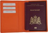 Paspoort Houder Nappa Rundleder Oranje
