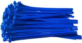 Kortpack - Hersluitbare Kabelbinders/Tyraps 750mm lang x 7.6mm breed - Blauw - 100 stuks - Treksterkte: 22.2kg - Bundeldiameter: 226mm - (099.1038)