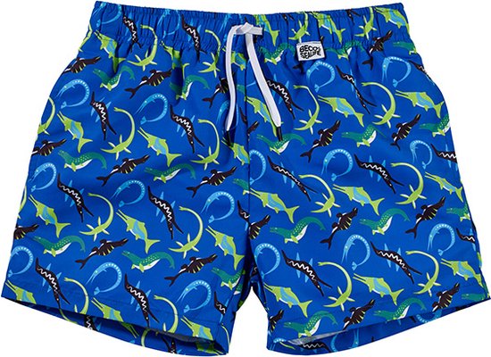 BECO ocean dinos - zwemshorts voor kinderen - blauw - maat 92-98