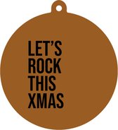 Label2X - Kersthanger Let's Rock This X-mas - Terracotta - Kerstmis - Kersthanger - Kerst versiering - Kerst decoratie