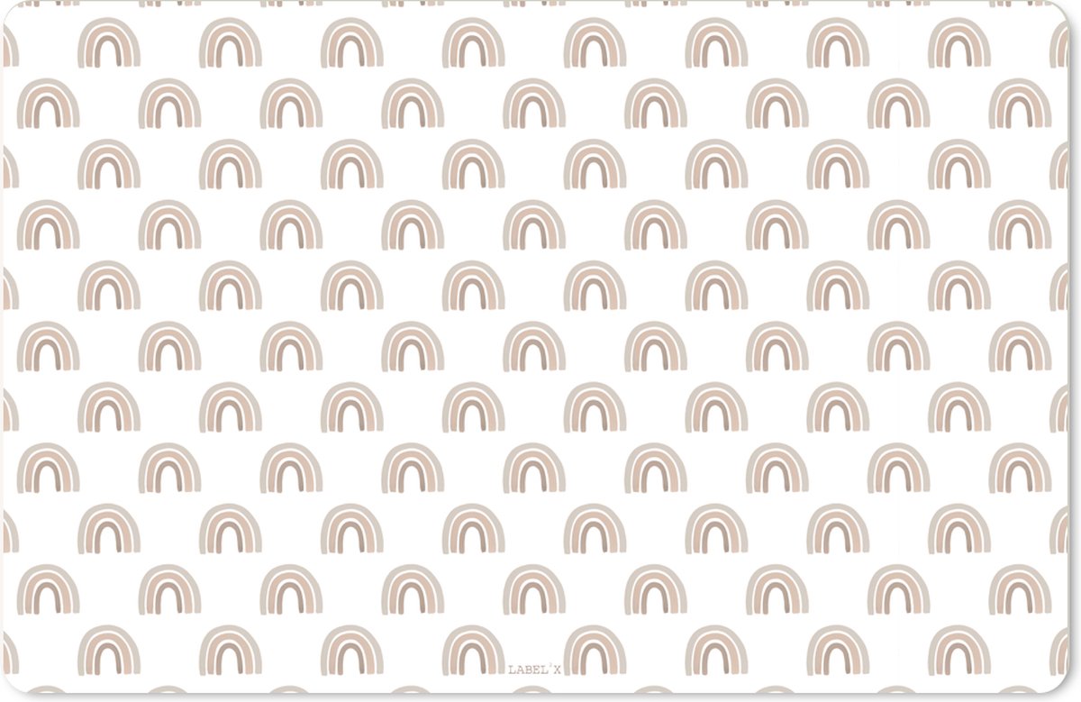 Label2X - Knutselmat Rainbows - 70x45cm - Placemats