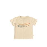 Your Wishes Pars Polo's & T-shirts Jongens - Polo shirt - Beige - Maat 104