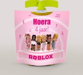 Wikkel voor knijpfruit Roblox meisjes - traktatie 4 jaar - 10 stuks