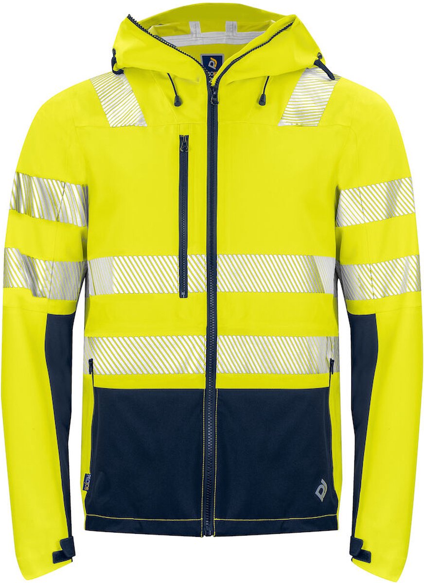 ProJob 6416 SIGNALISATIEREGENJAS EN ISO 20471 KLASSE 3 646416 /Marine Geel