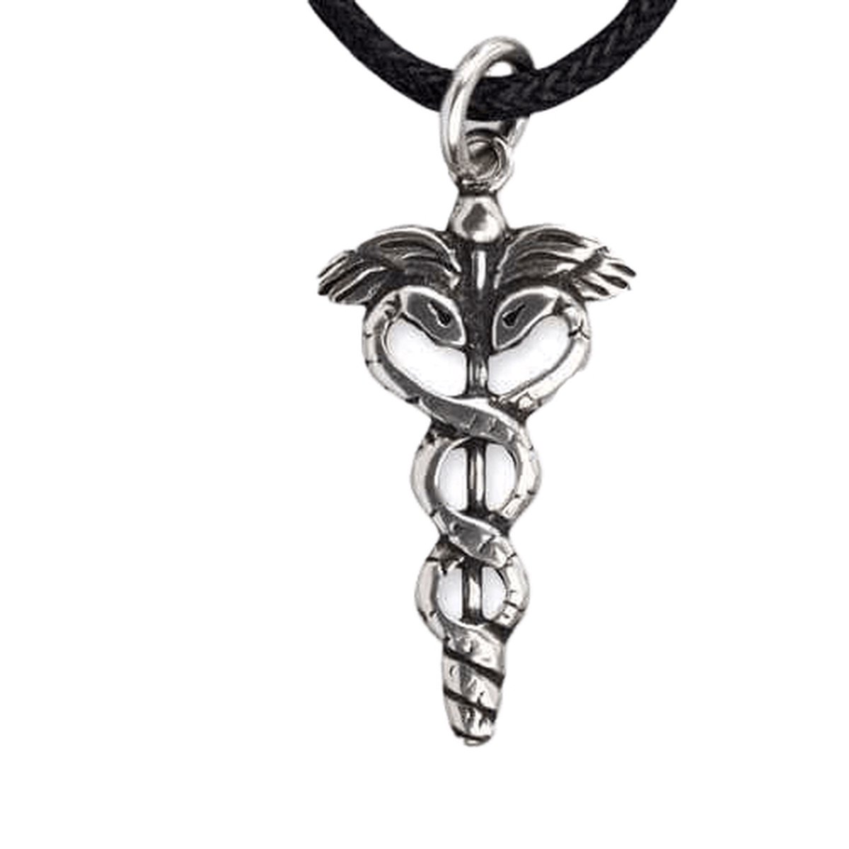 Zilveren Caduceus hanger (K1014S)