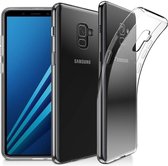 Flexibele achterkant Silicone hoesje Transparant Geschikt voor: Samsung Galaxy A8 2018