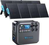 BLUETTI AC200MAX+2PV200 Draagbare Powerstation , 2048Wh/2200W LiFePO4-batterijpakket Uitbreidbaar tot 8192Wh voor Thuisgebruik, Noodgevallen, Reizen