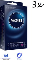 My.Size Pro Condooms - Maat 64 - 30 stuks (3 x 10 stuks) - Discreet Verzonden - Met Kwantumkorting