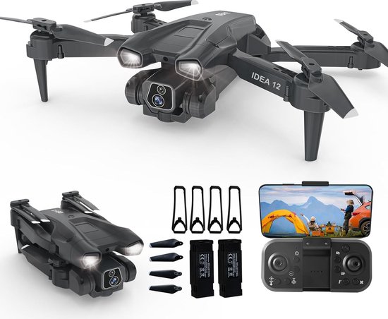 Drone met Camera - Mini Drone 1080P HD - Geschikt voor Kinderen en Volwassenen - Inclusief Opbergtas en 2 Accu’s