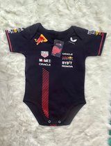 Red Bull Racing F1 romper onesie baby | Navy | 100% katoen | Verstappen 1 | F1 Fans | Ideaal F1 cadeau | Maat 74 | 6-9 MND
