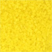 Rocailles 2-cut, transparant geel, d 1,7 mm, afm 15/0 , gatgrootte 0,5 mm, 25 gr/ 1 doos