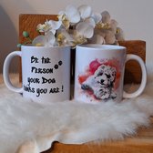 Mok Maltipoo met tekst - hondenliefhebber - dogmam - dogdad - cadeau - zus - broer - vriendin - puppy - koffiemok - theemok - verjaardag