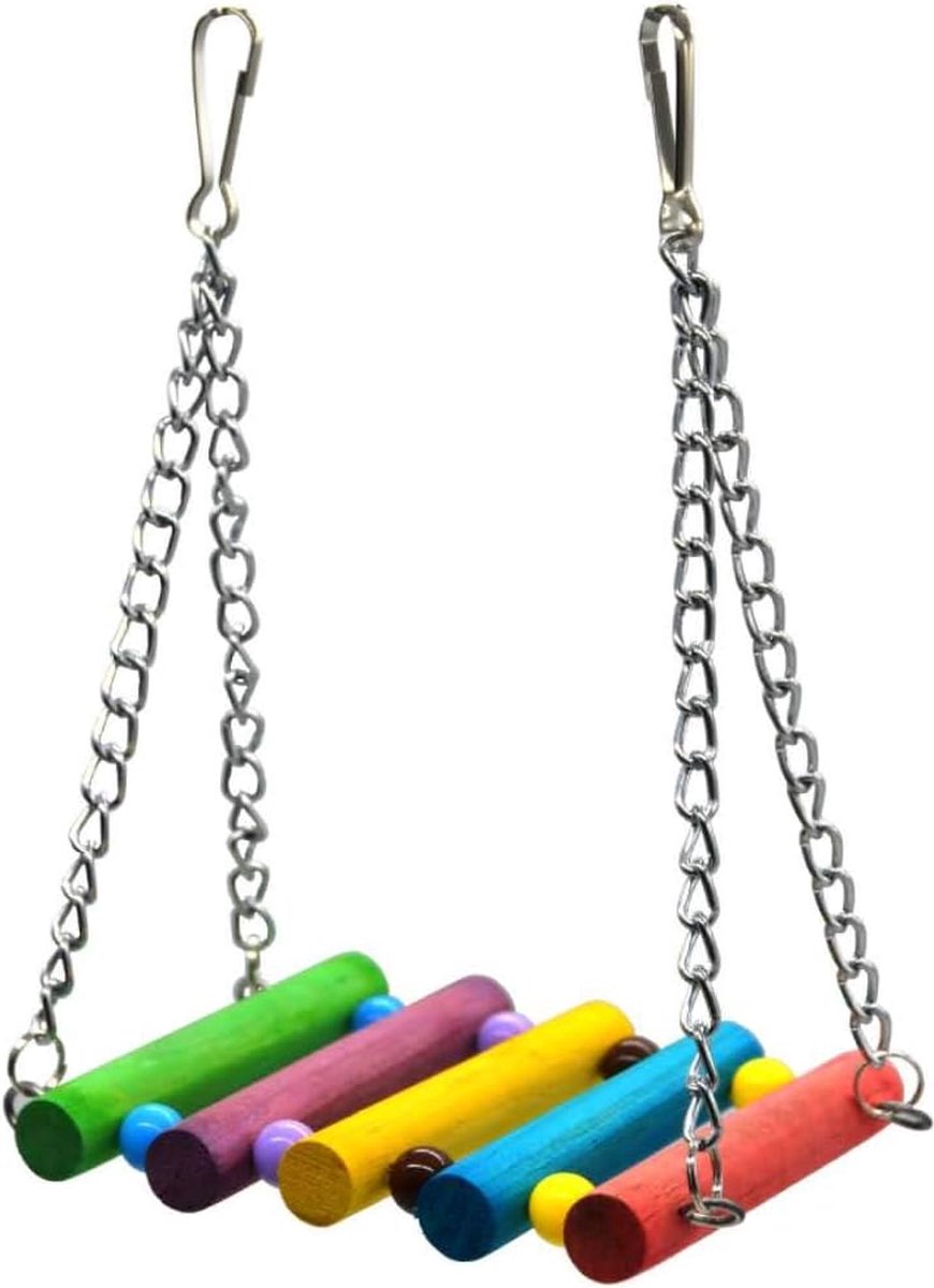 Dubbele schommel - ladder - glijbaan