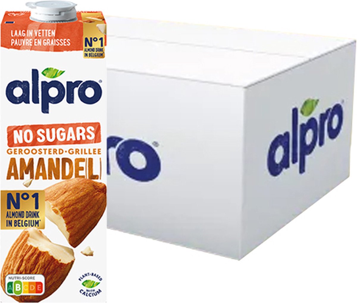 Alpro Amandeldrink - No sugars - 4x1L