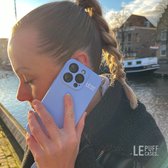 Le Puff Cases – Telefoonhoesje in Paars – Phone Case - Hoesje geschikt voor Apple iPhone 15