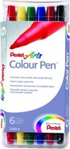 Pentel - Colorpen - 6 kleuren - in doos