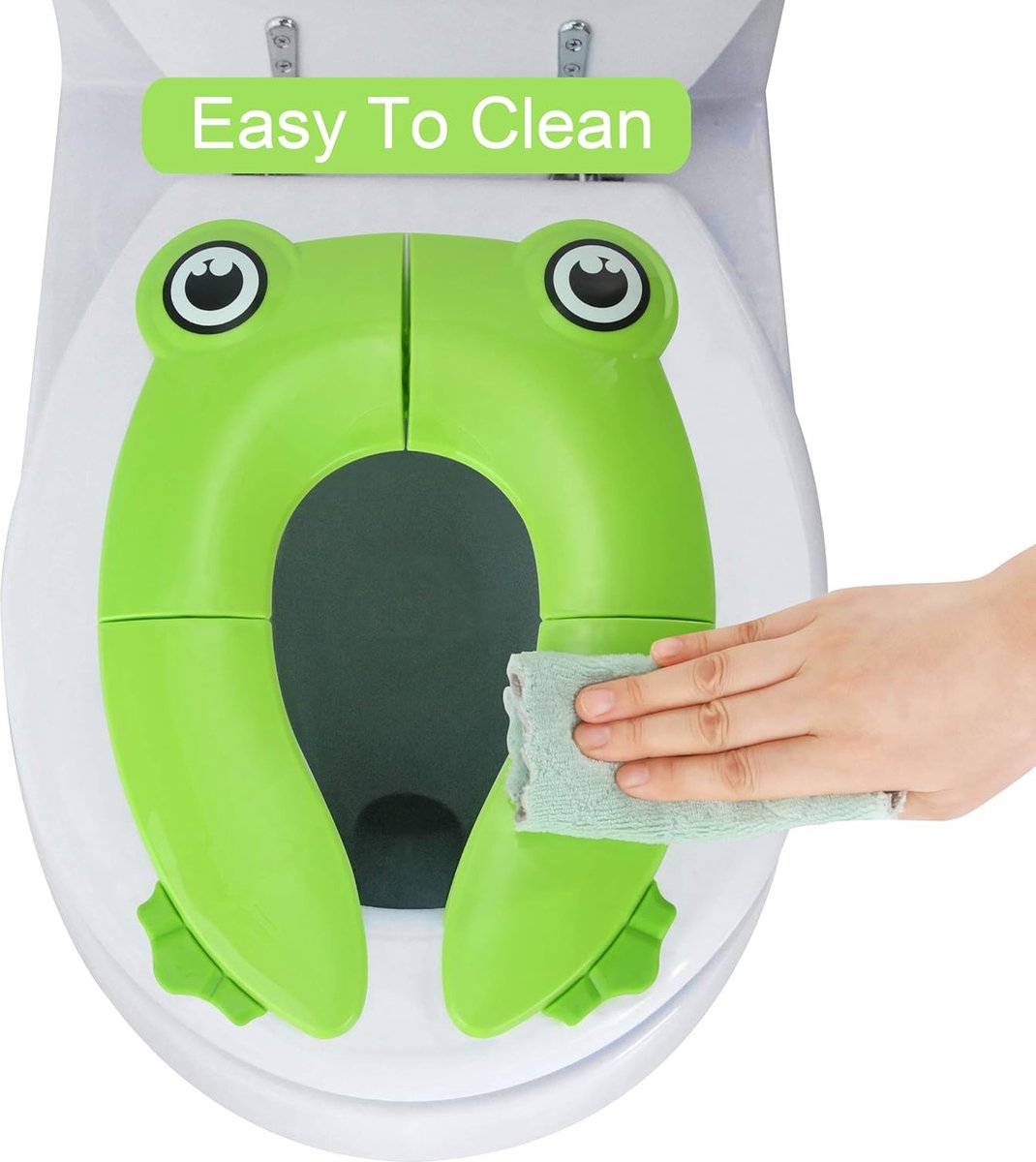 Wc-bril | Opvouwbare reis-wc-bril voor kinderen en zindelijk worden | Draagbare siliconen wc-bril voor peuters, jongens en meisjes met slipvaste siliconen kussentjes | Recyclebare wc-bril
