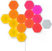 Nanoleaf Shapes Hexagons Kit de Démarrage, 15 Panneaux Lumineux LED Connectés RGBW - Appliques Murales Luminaires Intérieur Modulaires Wi-Fi, Compatible Siri, Google, Alexa, pour Salon Chambre Gaming