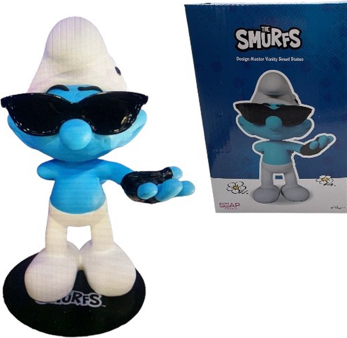 Hippe smurf / Ontwerper / Designer - vinyl beeld - Kunsthars - 13cm - De Smurfen