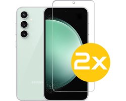 Screenprotector Geschikt Voor Samsung Galaxy S23 FE (Fan Edition) - Glasplaat - Tempered Glass - 2 Stuks