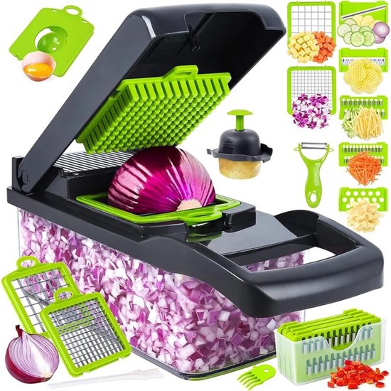 Multifunctionele snijder (11 stuks/set) | CHOPIBOX