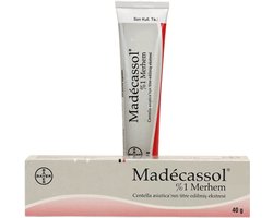 Madecassol 40gr (Centella 1%) - Litteken Letsel Brandwonden Acne Rimpel Crème | Betere vernieuwde versie van Madeleb Krem | Exfoliating skin cream | Dagcreme - 1 Tube