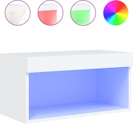 vidaXL Tv-meubel met LED-verlichting 230x36,5x40cm sonoma eikenkleurig