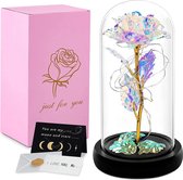 Equivera Eternal Rose - Enchanting Galaxy Rose - LED - Cadeau Saint-Valentin - Saint-Valentin