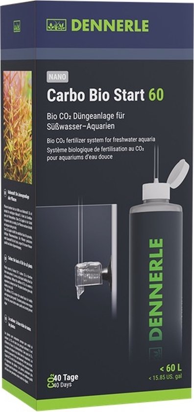 Dennerle Carbo Bio start 60 | Eenvoudig CO2 toevoegen aan Aquarium | Voor Aquaria tot 60 Liter