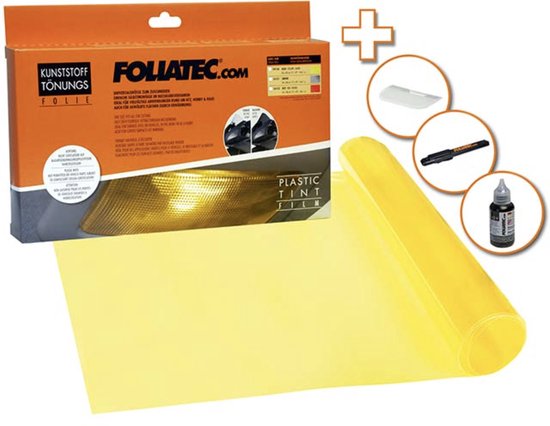 Foto: Foliatec plastic tint folie geel 30x100cm 1 stuk