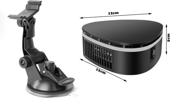 Autoventilator 360 graden draaibaar 12 V sigarettenaansteker