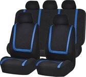 9 stuks klassieke autostoelhoezen, stoelhoezen, autohoes, autostoelhoezen, complete set, ideale pasvorm en perfecte bescherming voor autostoelen, blauw