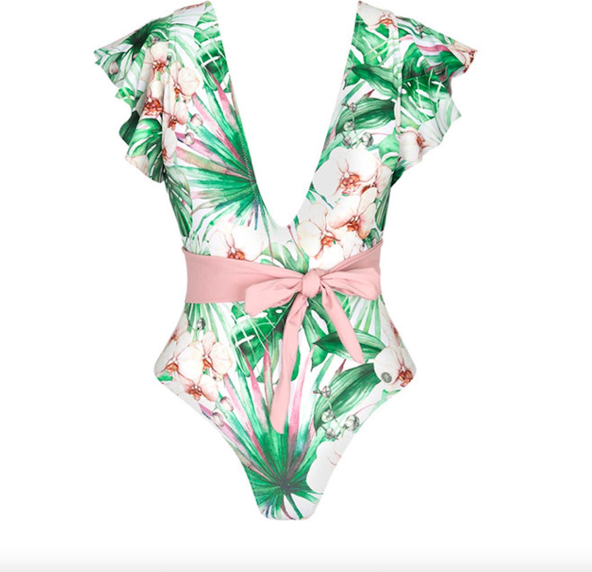 Badpak - Maat S - Nature Vibes - Bloemenprint - Damesdingetjes