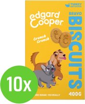 Edgard & Cooper Biscuit Turkey 400 gr - hondensnack - 10 verpakkingen