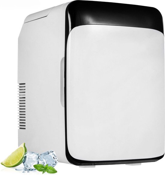 Minibar - Minibar koelkast - Mini koelkast - Koelkast - Makkelijk mee te nemen - Warm & koel functie - 10L - Geschikt voor cosmetica - Zwart
