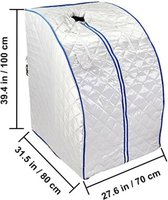 Volda® - Draagbare Sauna - Infrarood Sauna - Verstelbare temperatuur - Opvouwbaar - 80x70x99cm - Temperatuurbereik 40-75 °C