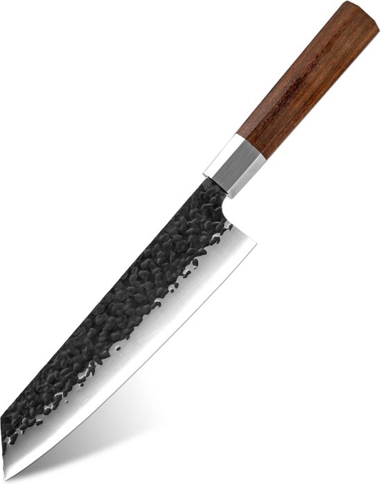 Damascus koksmes 20 cm – Herman den Blijker